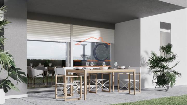 LOMAZZO NUOVO TRILOCALE CON GIARDINO E BOX